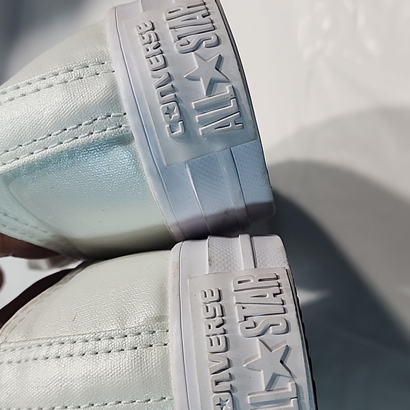 Converse Chuck Taylor Low Top Shoes Skate Women's 9 Casual Canvas White - Picture 4 of 5